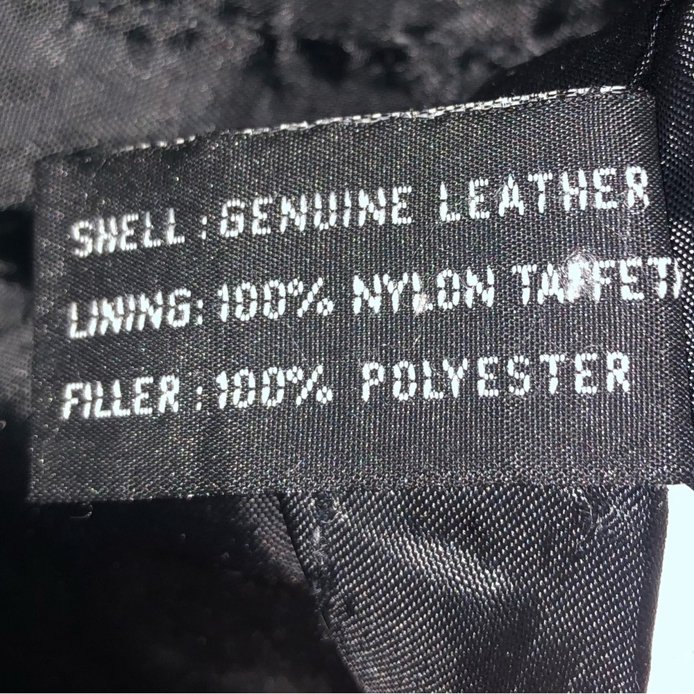 Women's Black Leather Jacket 2XL, see photo’s and measurements - Picture 4 of 15